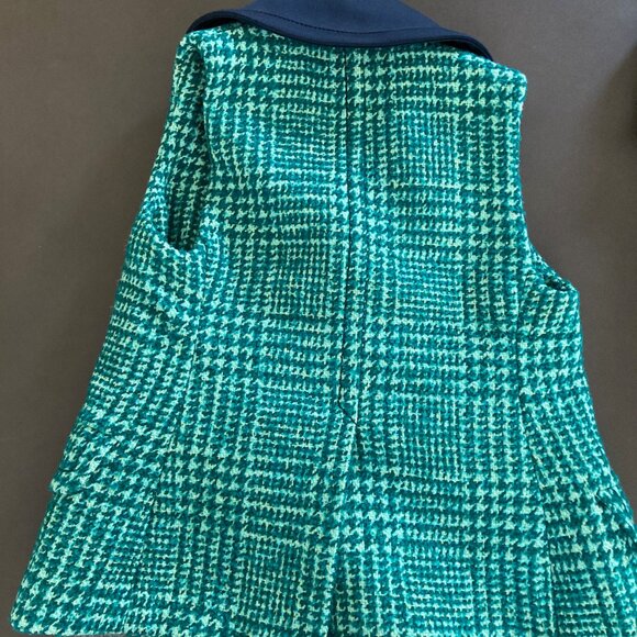 Prada Fall 2015 Green Tweed Ensemble Pants Vest with Mink Fur Accents IT 42 US 6 - Picture 12 of 16